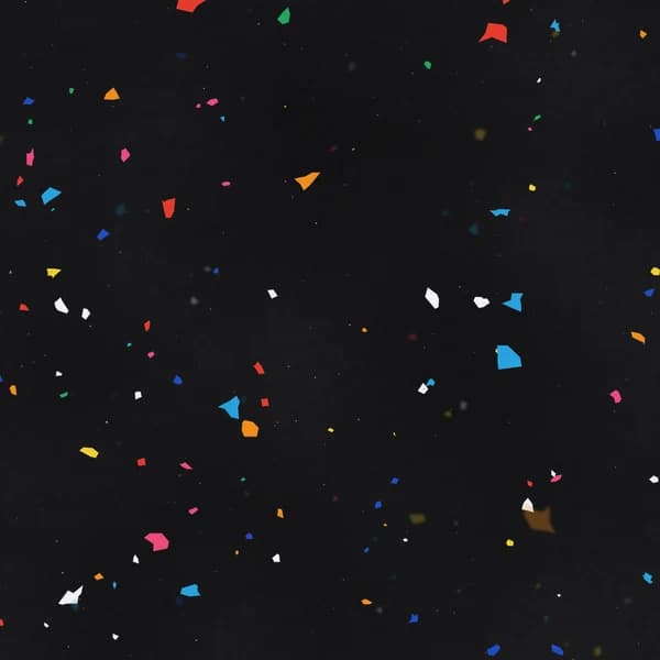 Black, colour flecks